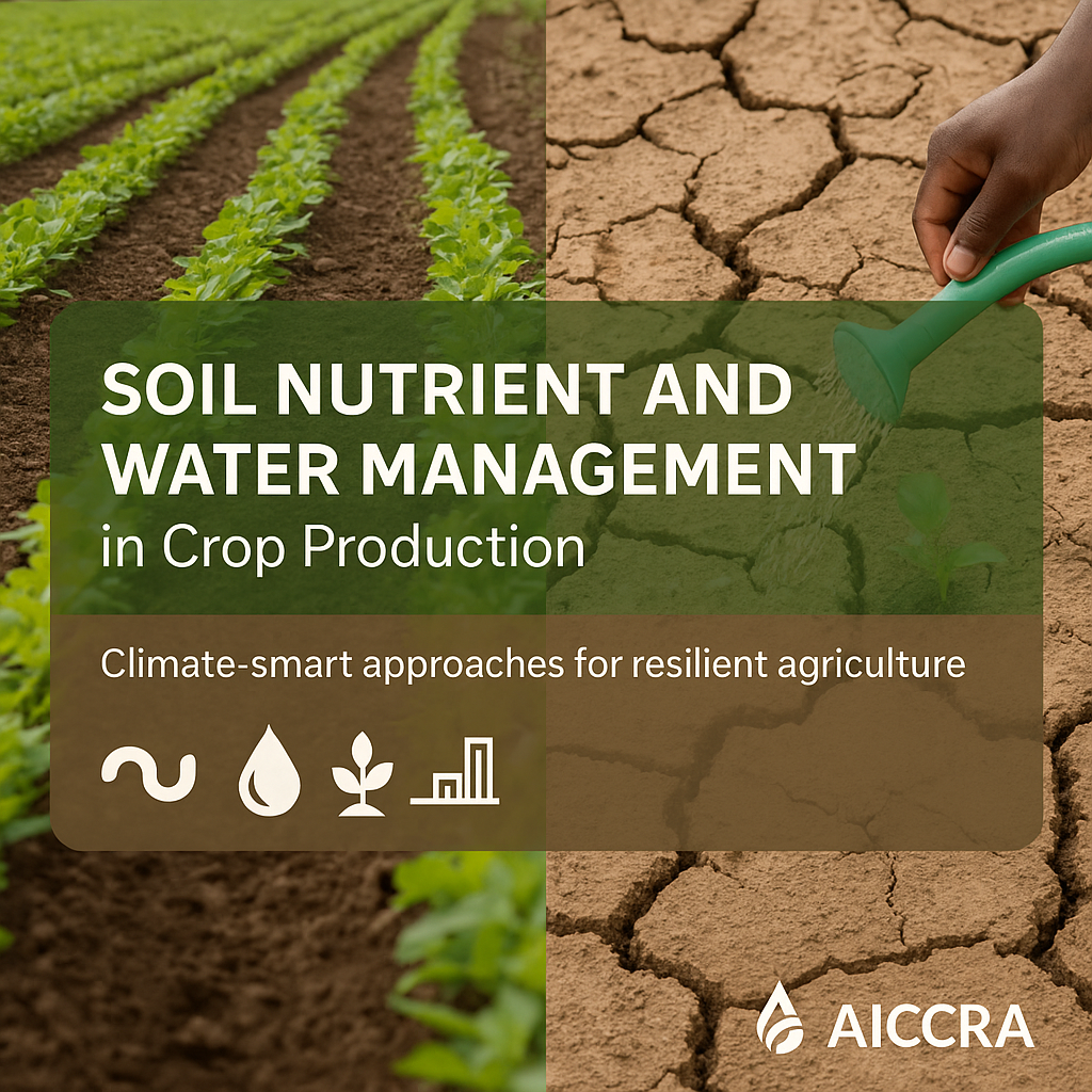 SOIL NUTRIENT AND WATER MANAGEMENT IN CROP PRODUCTION [Adapted]